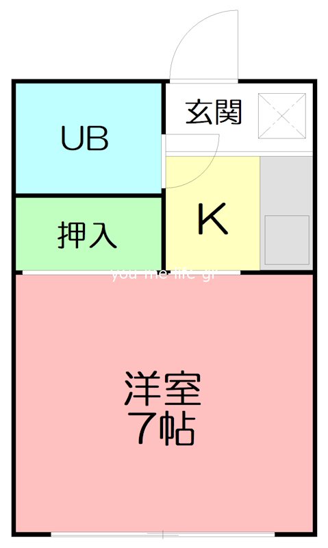 的場アパート 104号室 間取り