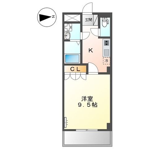 アヴニール 303号室 間取り