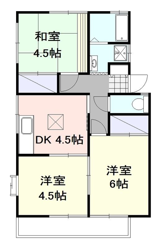 エクセルすみれ平 203号室 間取り