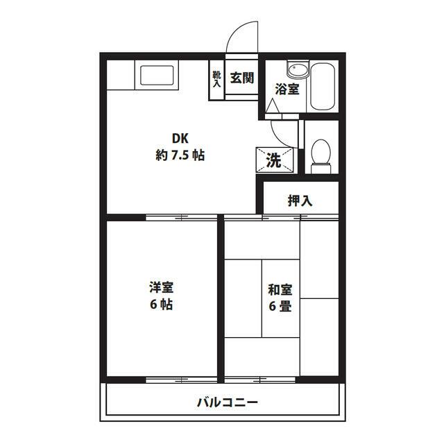 ハイツフォレスト 102号室 間取り