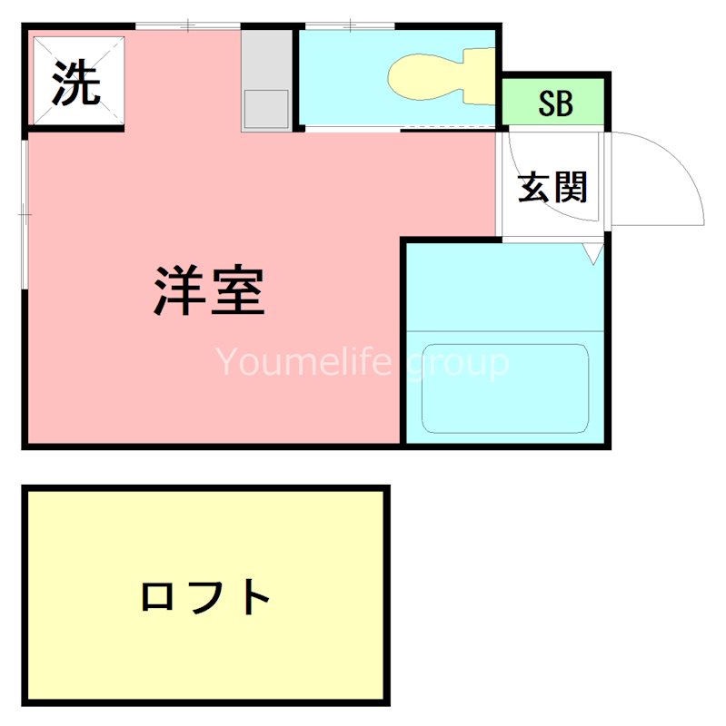 パンシオン　長後ＮＯ．１ 0101号室 間取り