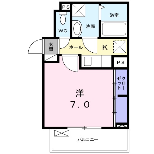 ラフィーネⅠ 303号室 間取り