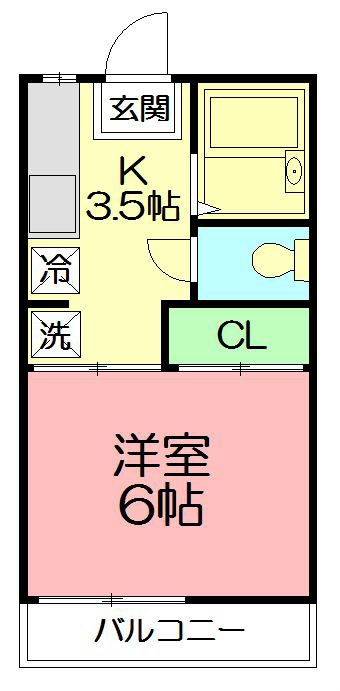 ビーバレーＭⅡ 103号室 間取り