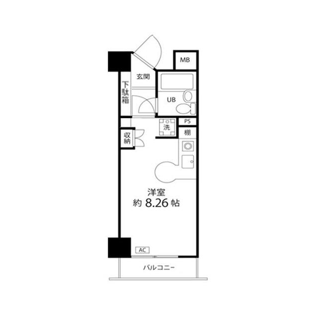 ペルソナージュ横浜 409号室 間取り
