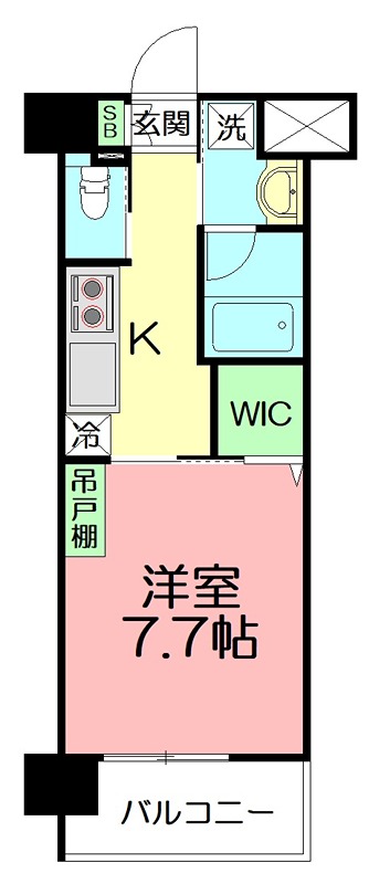 エクセラ湘南 203号室 間取り