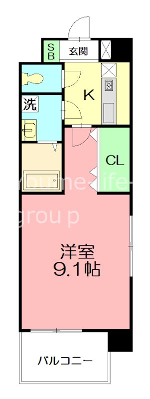 セレスティアル　アスカ 302号室 間取り