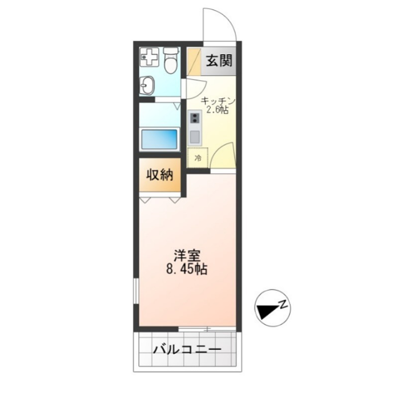 Ｒｅｂｌａｎｃｈｅ 301号室 間取り
