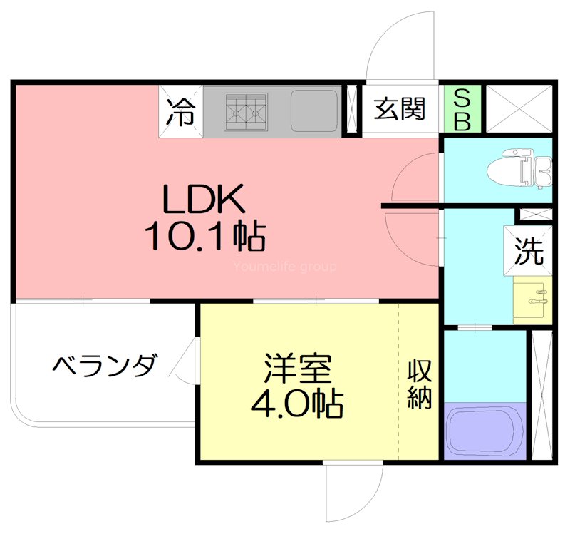 Sette Luce 401号室 間取り