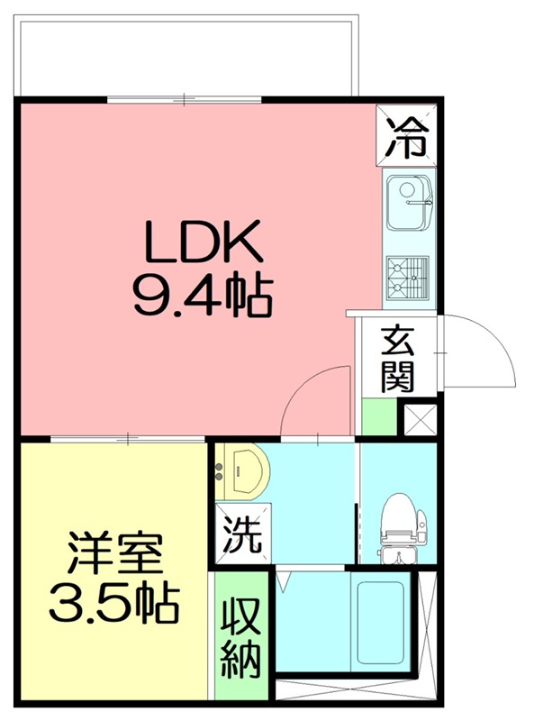 メゾン 雅 201号室 間取り