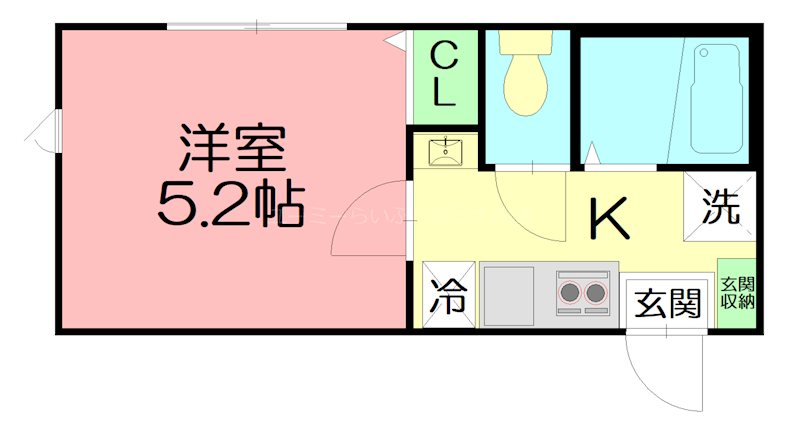 ウィステリア藤沢善行 108号室 間取り