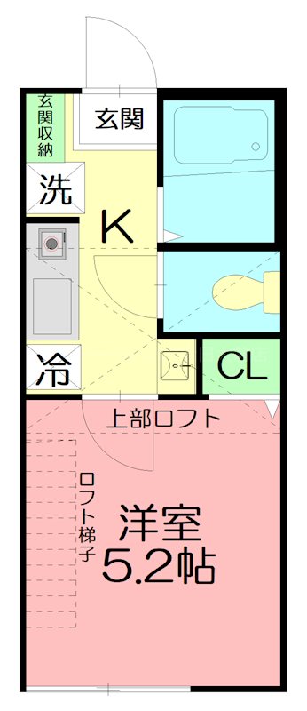 ウィステリア藤沢善行 205号室 間取り