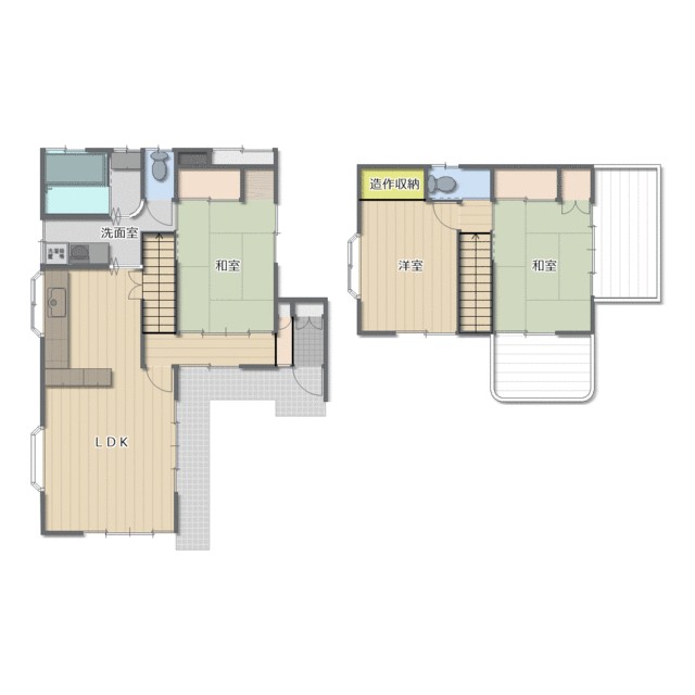 中依知貸家 間取り