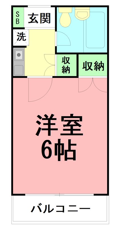ドルチェ大磯 301号室 間取り