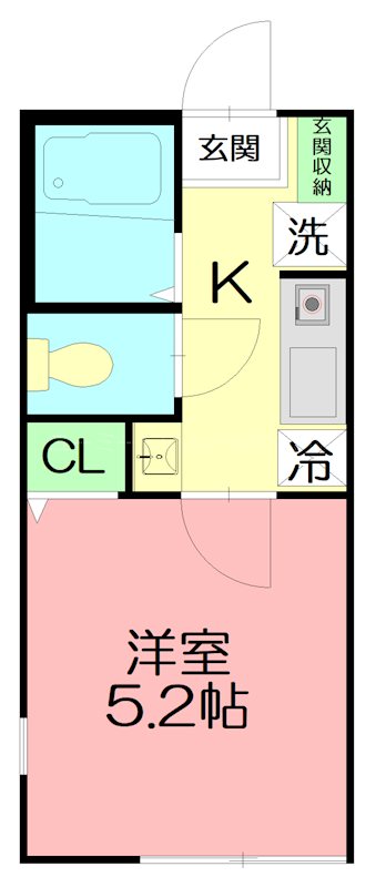 ウィステリア藤沢善行 101号室 間取り