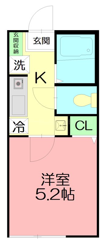 ウィステリア藤沢善行 105号室 間取り