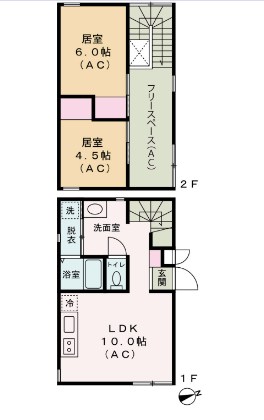 HAYASHI Act.4 E号室 間取り