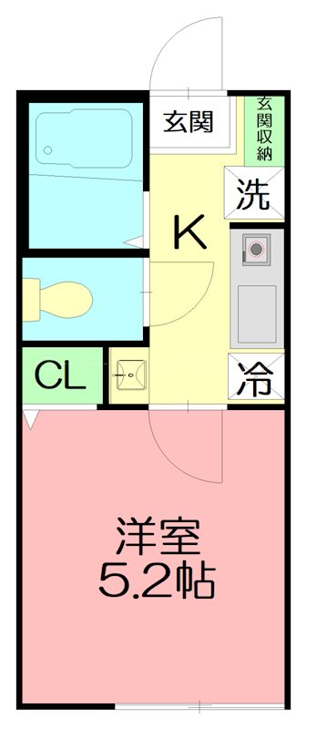 ウィステリア藤沢善行 102号室 間取り