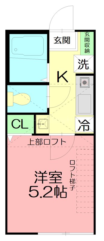 ウィステリア藤沢善行 204号室 間取り