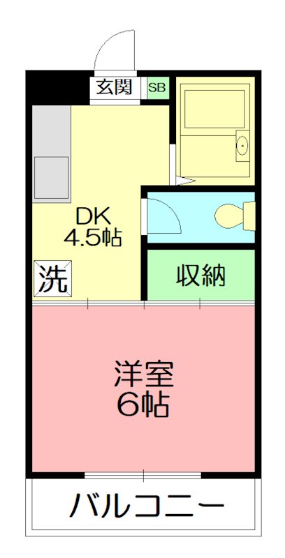 エリールコート 201号室 間取り