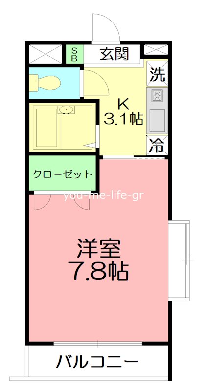 メゾン・プチルーナ 201号室 間取り
