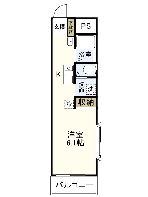 Lavie戸塚 208号室 間取り