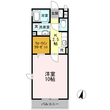 コートドール港南台 203号室 間取り