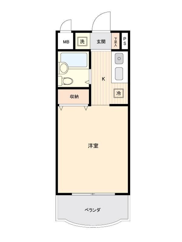 アストリーム 105号室 間取り