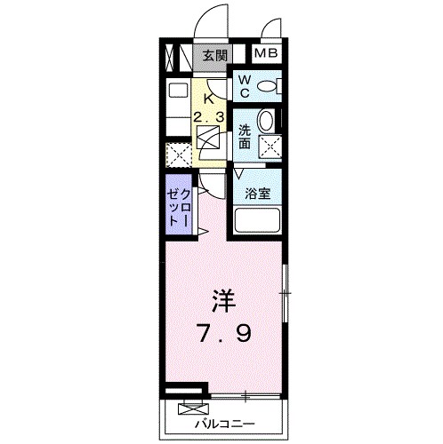 グリーンコート　Ｄ 101号室 間取り