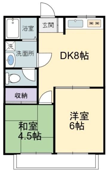 シャンロックハイブリッチⅡ 207号室 間取り