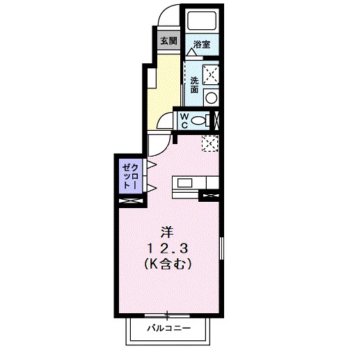 アイリスA 101号室 間取り