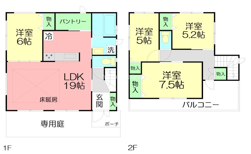 片瀬海岸3丁目戸建 4号棟 間取り