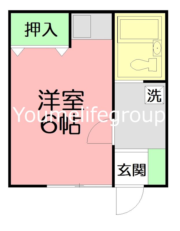 パラシオン茅ヶ崎  205号室 間取り