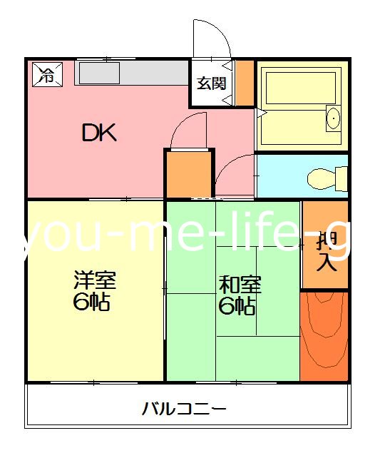 瀬戸マンション 202号室 間取り