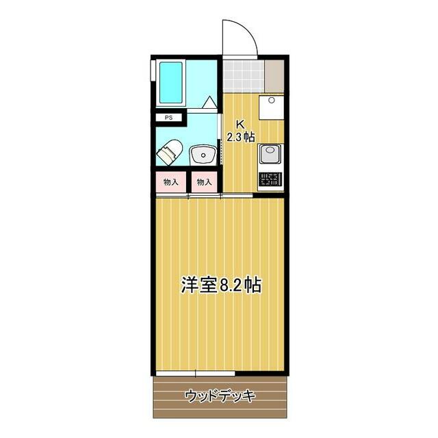 エクセル大船 102号室 間取り