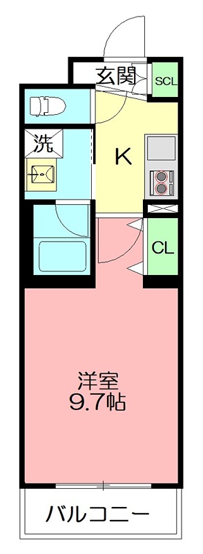 メゾンリヴェール 209号室 間取り