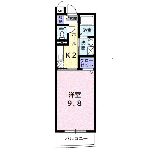 アイビーガーデン鵠沼 307号室 間取り
