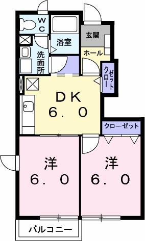 パルテール・アン 105号室 間取り
