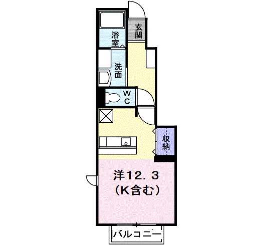 ファイン・Y B 104号室 間取り