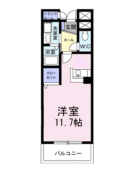 ヴィクトワ-ル 402号室 間取り