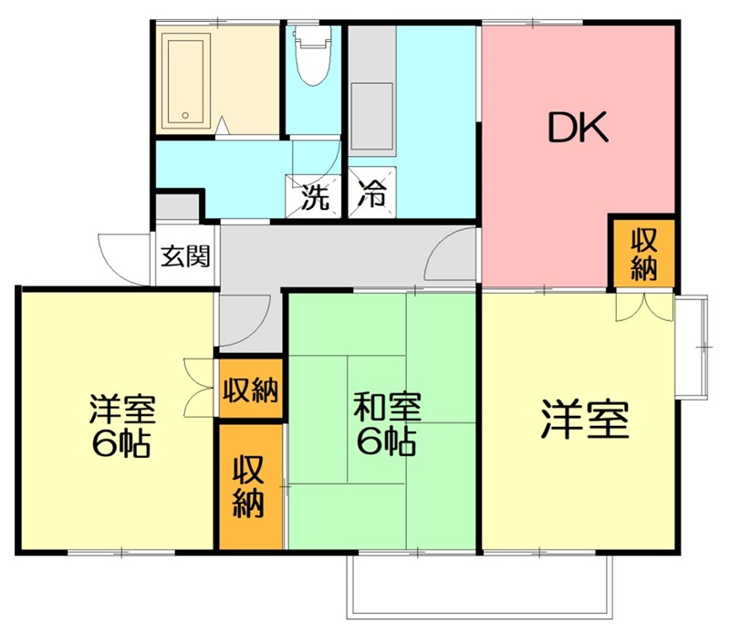 コンフォート 201号室 間取り