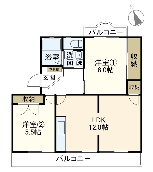 タカハシハイツ 103号室 間取り