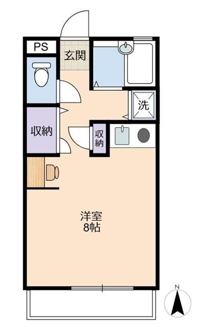 エスハイツ 202号室 間取り
