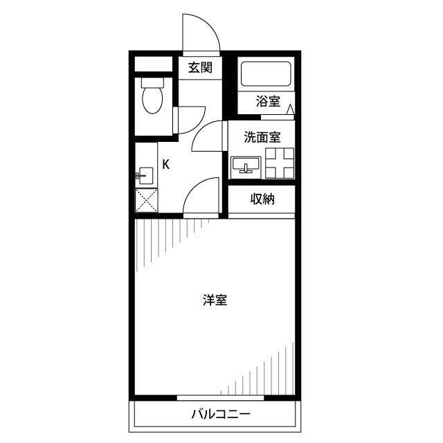 アムール日の森 201号室 間取り