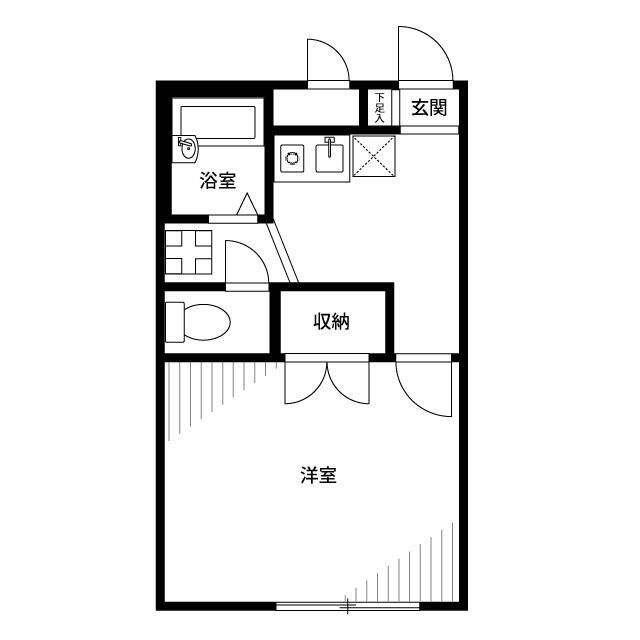アムール　とつかⅡ 202号室 間取り