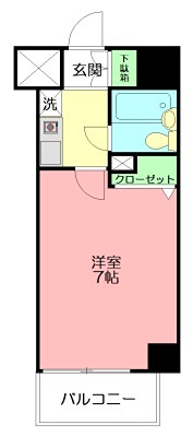 サニークレスト湘南平塚浅間町 0905号室 間取り