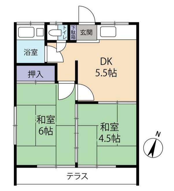 第１グリーンハイツ 103号室 間取り