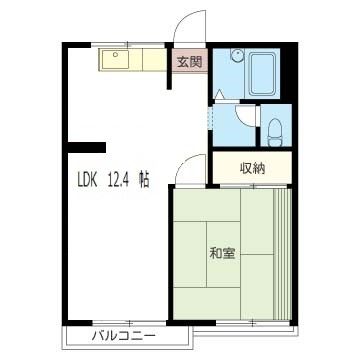 ベルハウス 202号室 間取り