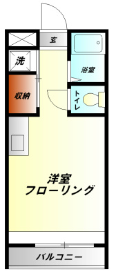 BAAN萬 202号室 間取り