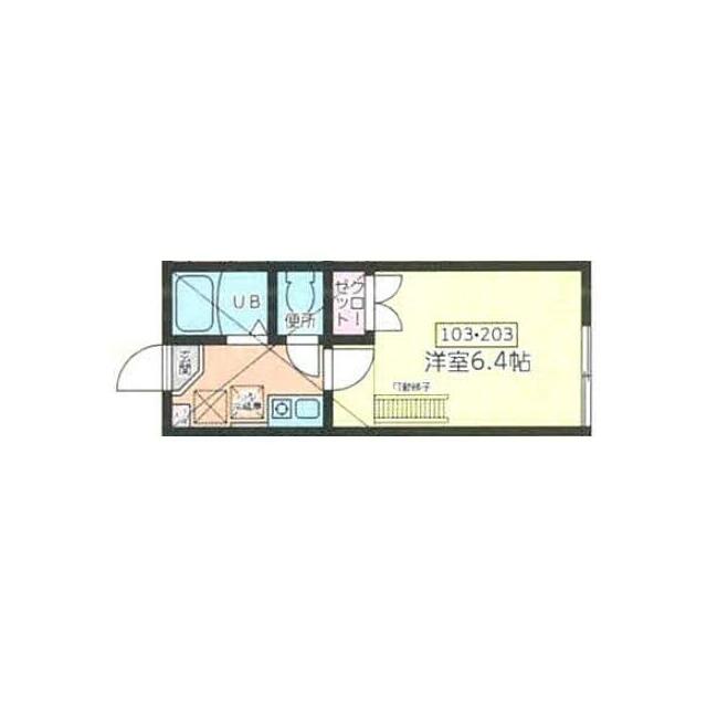 Cloudnine 1 103号室 間取り