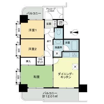 ライオンズマンション海老名第３の物件画像2
